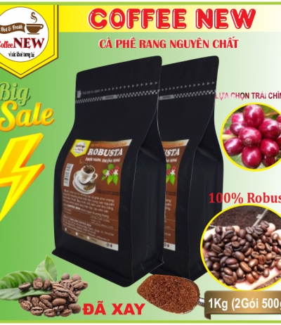 robusta 100% cafe rang nguyÊn chẤt coffee new