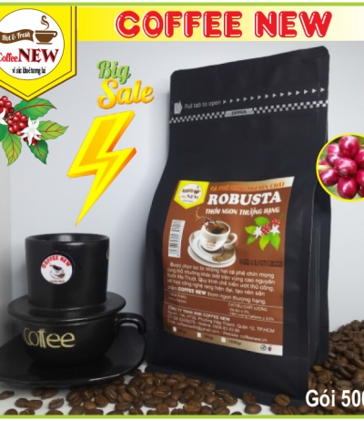 robusta cafe rang nguyên chất coffee new